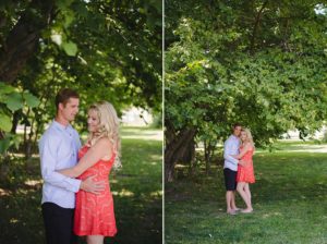 Engagement with a couple in a nut farm